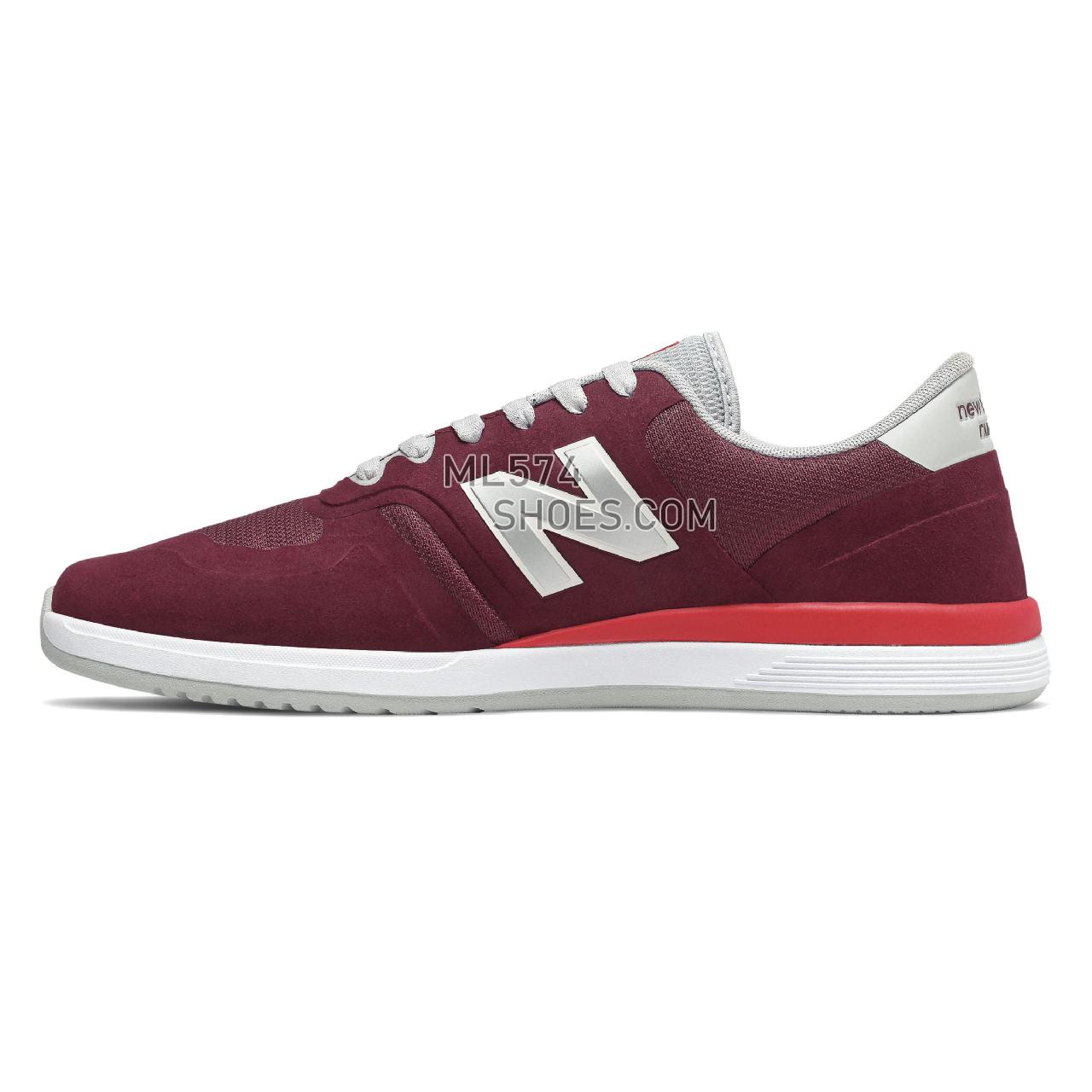 New Balance Numeric 420 - Men's NB Numeric Skate - Burgundy with Red - NM420BRD