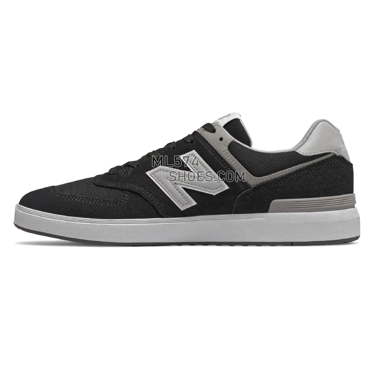 New Balance All Coast 574 - Men's Court Classics - Black with Grey - AM574BLS