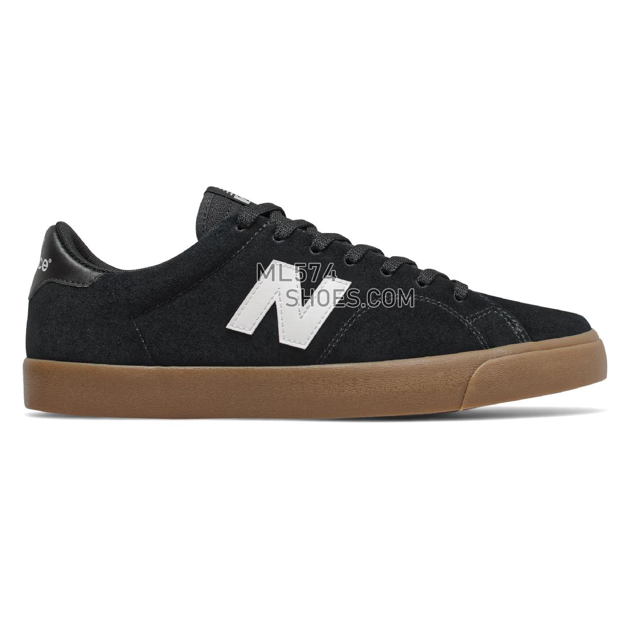 New Balance All Coasts AM210 - Men's Court Classics - Black with Gum - AM210PBB