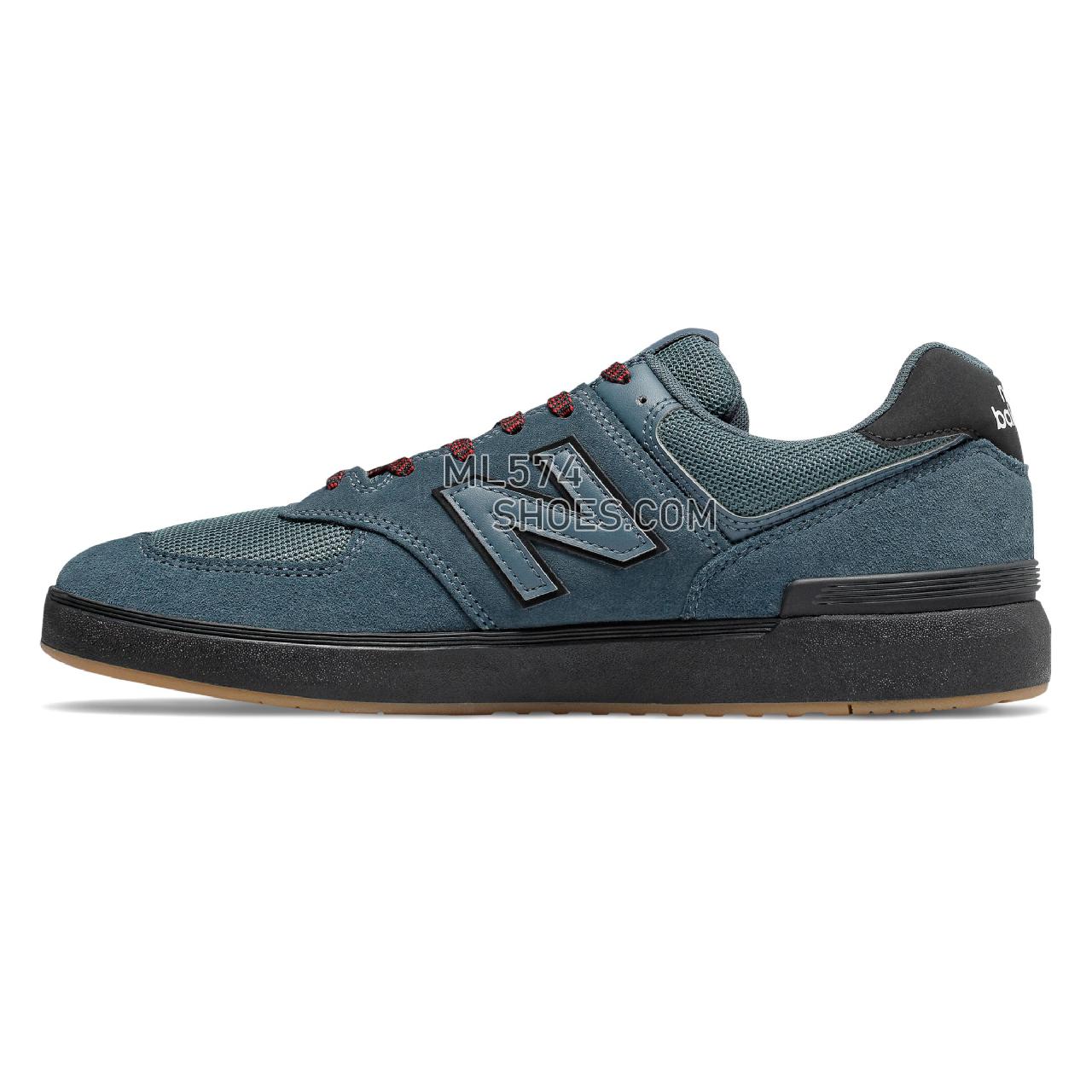 New Balance All Coasts 574 - Men's Court Classics - Orion Blue with Black - AM574BNY