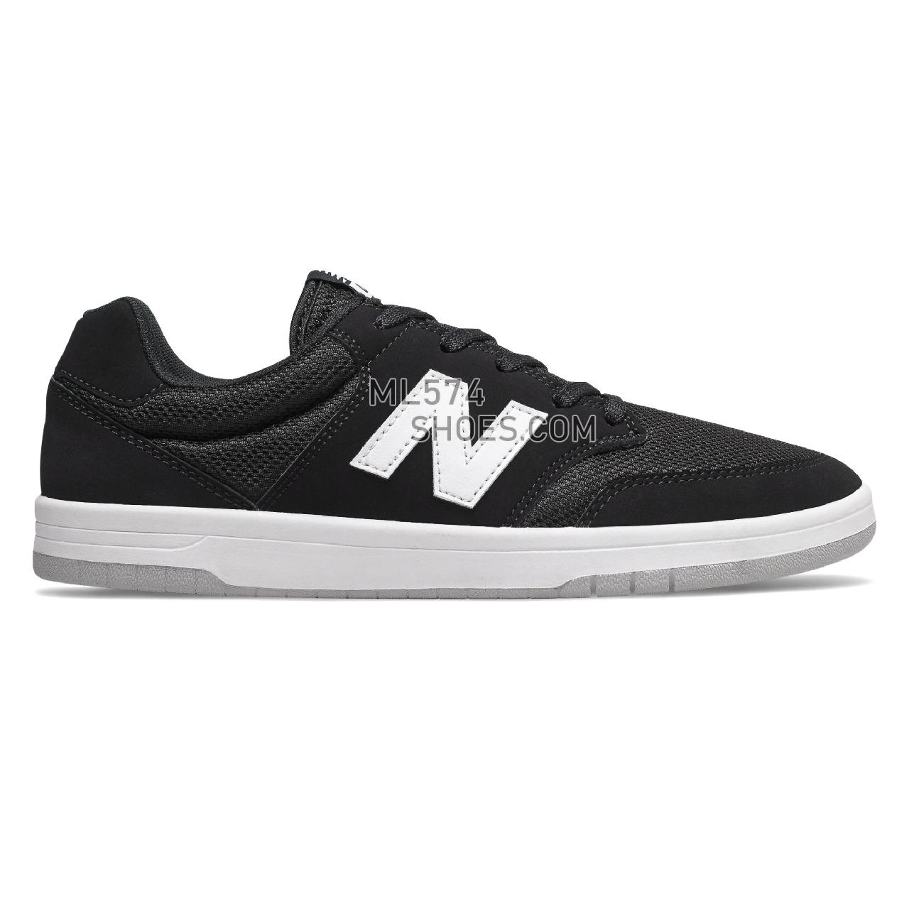New Balance All Coasts 425 - Men's Court Classics - Black with White - AM425BLK