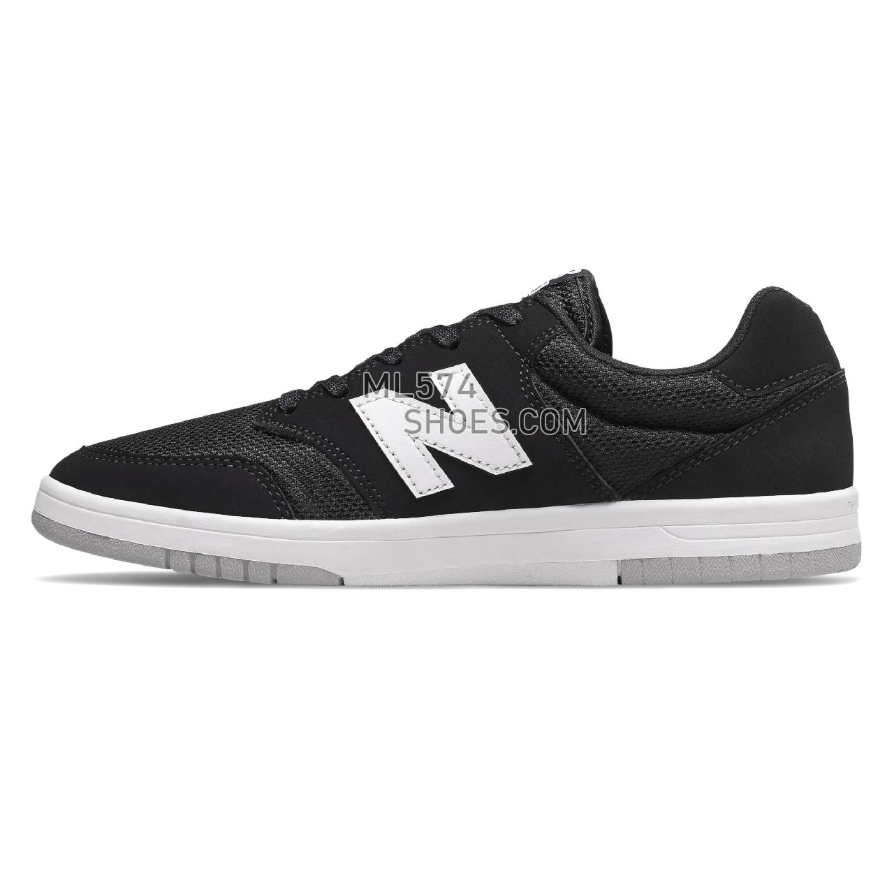 New Balance All Coasts 425 - Men's Court Classics - Black with White - AM425BLK