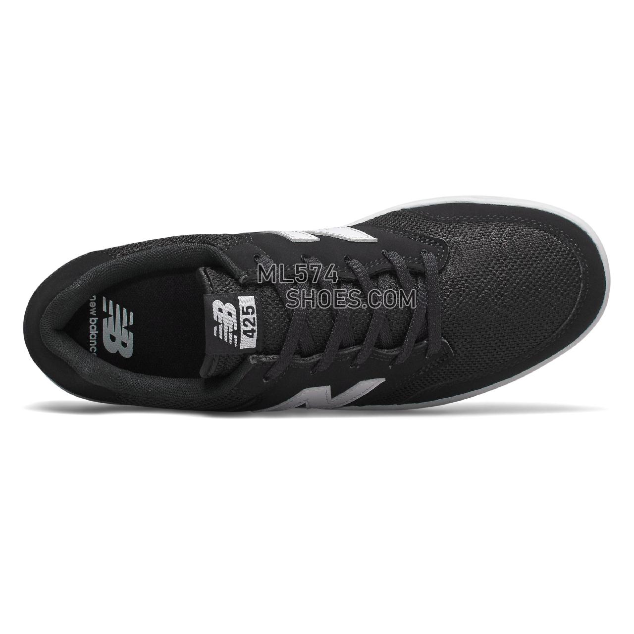 New Balance All Coasts 425 - Men's Court Classics - Black with White - AM425BLK