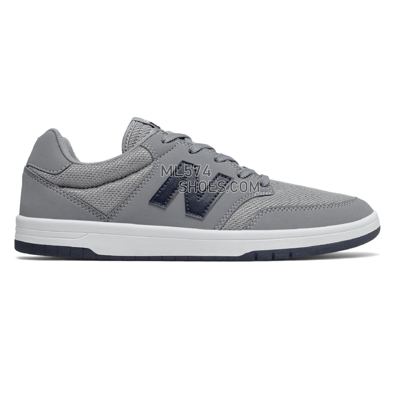 New Balance All Coasts 425 - Men's Court Classics - Grey with Navy - AM425STL