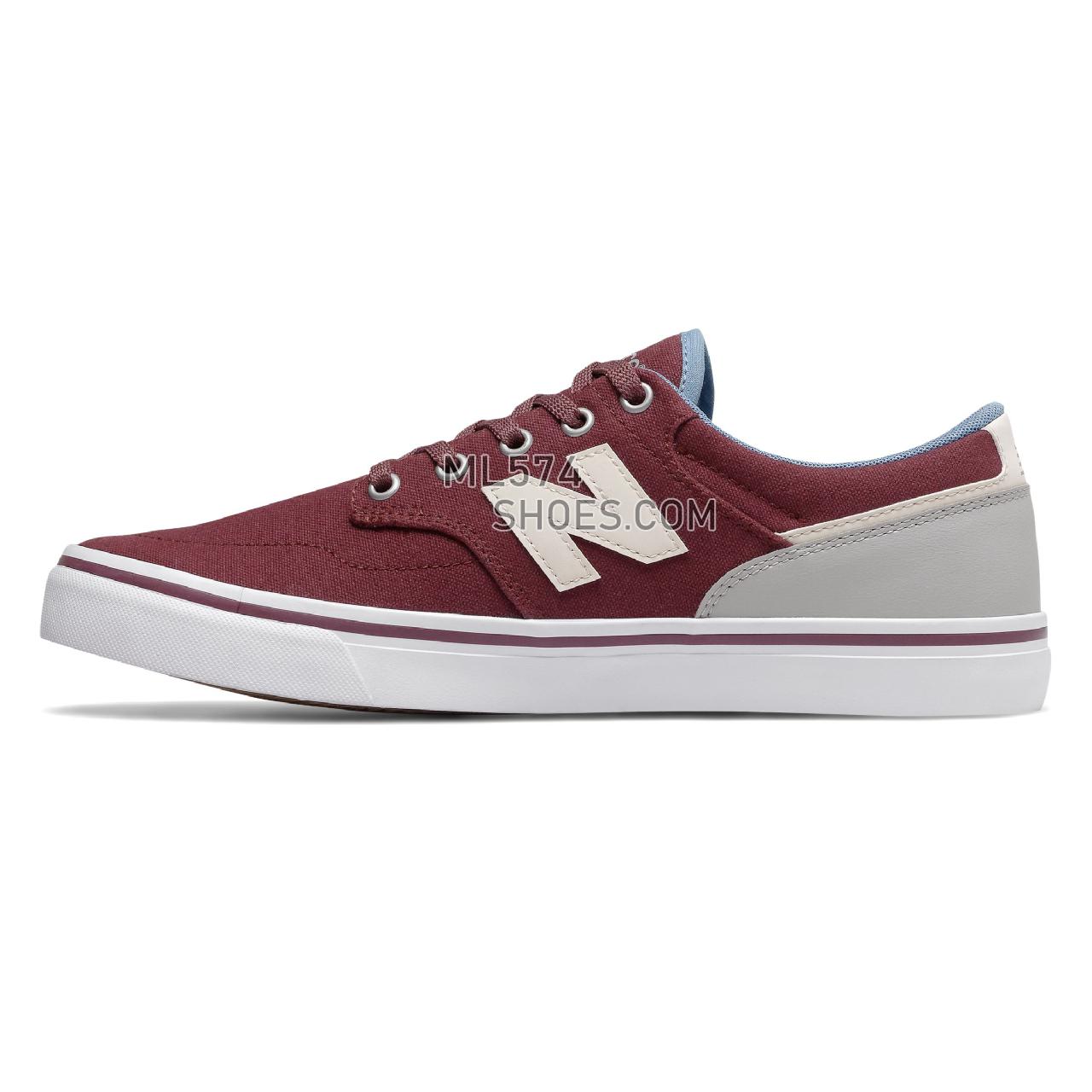 New Balance All Coasts 331 - Men's Court Classics - Burgundy with Light Grey and White - AM331BTG