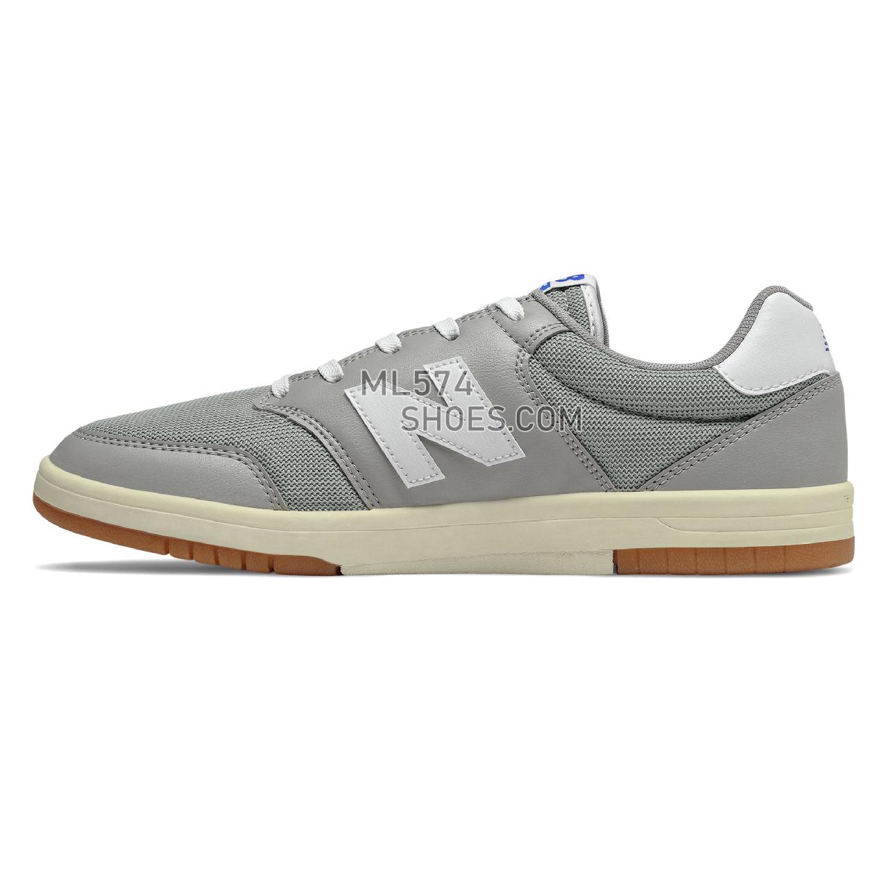 New Balance All Coasts 425 - Men's Court Classics - Grey with White - AM425LGY