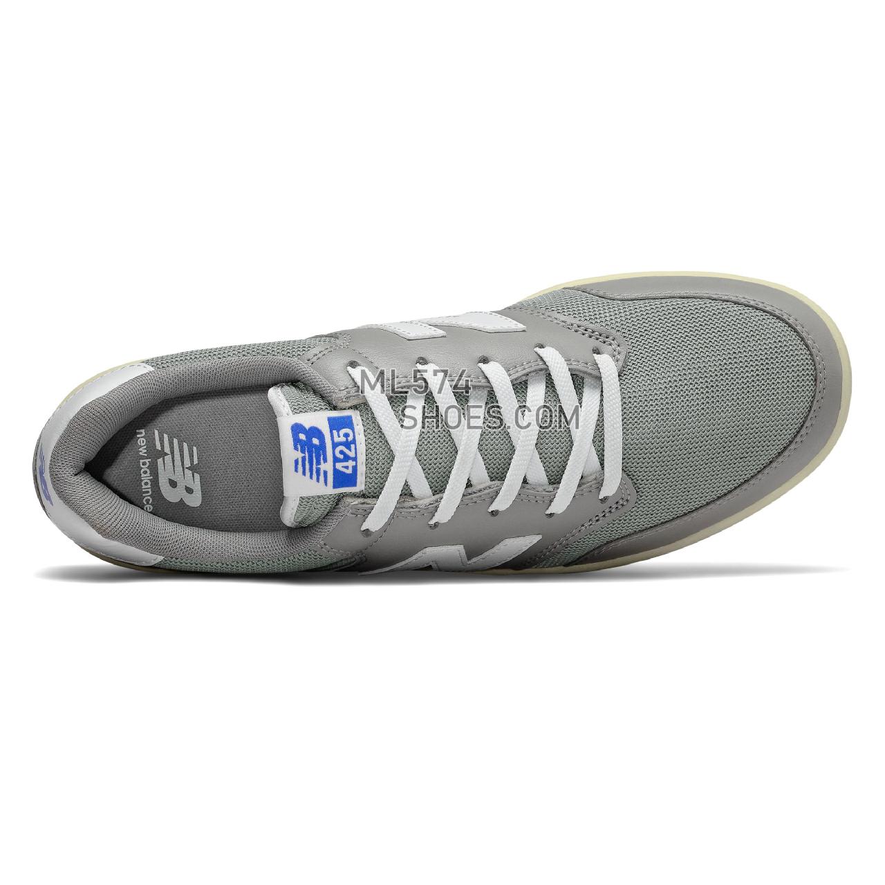 New Balance All Coasts 425 - Men's Court Classics - Grey with White - AM425LGY