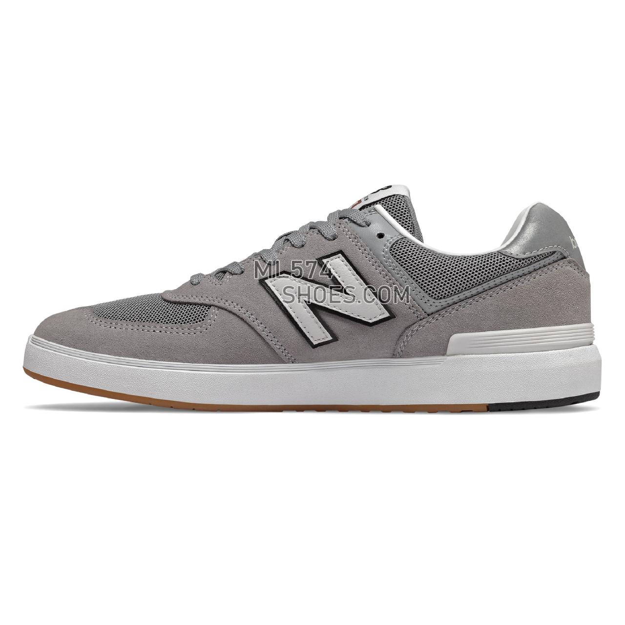 New Balance All Coasts 574 - Men's Court Classics - Steel with Grey - AM574SGR