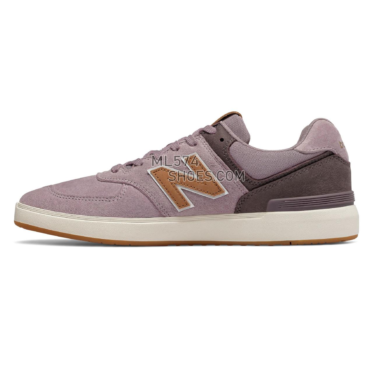 New Balance AM574 - Men's Court Classics - Rose with Tan - AM574CPR