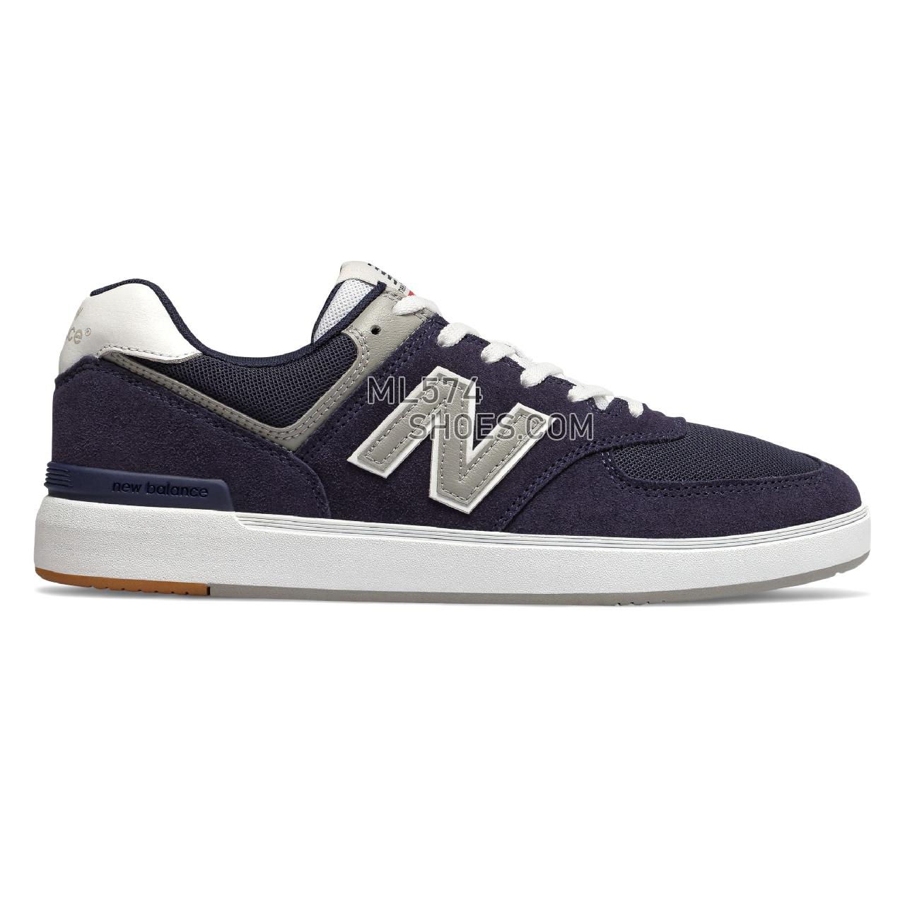 New Balance AM574 - Men's Court Classics - Navy with White - AM574NYR