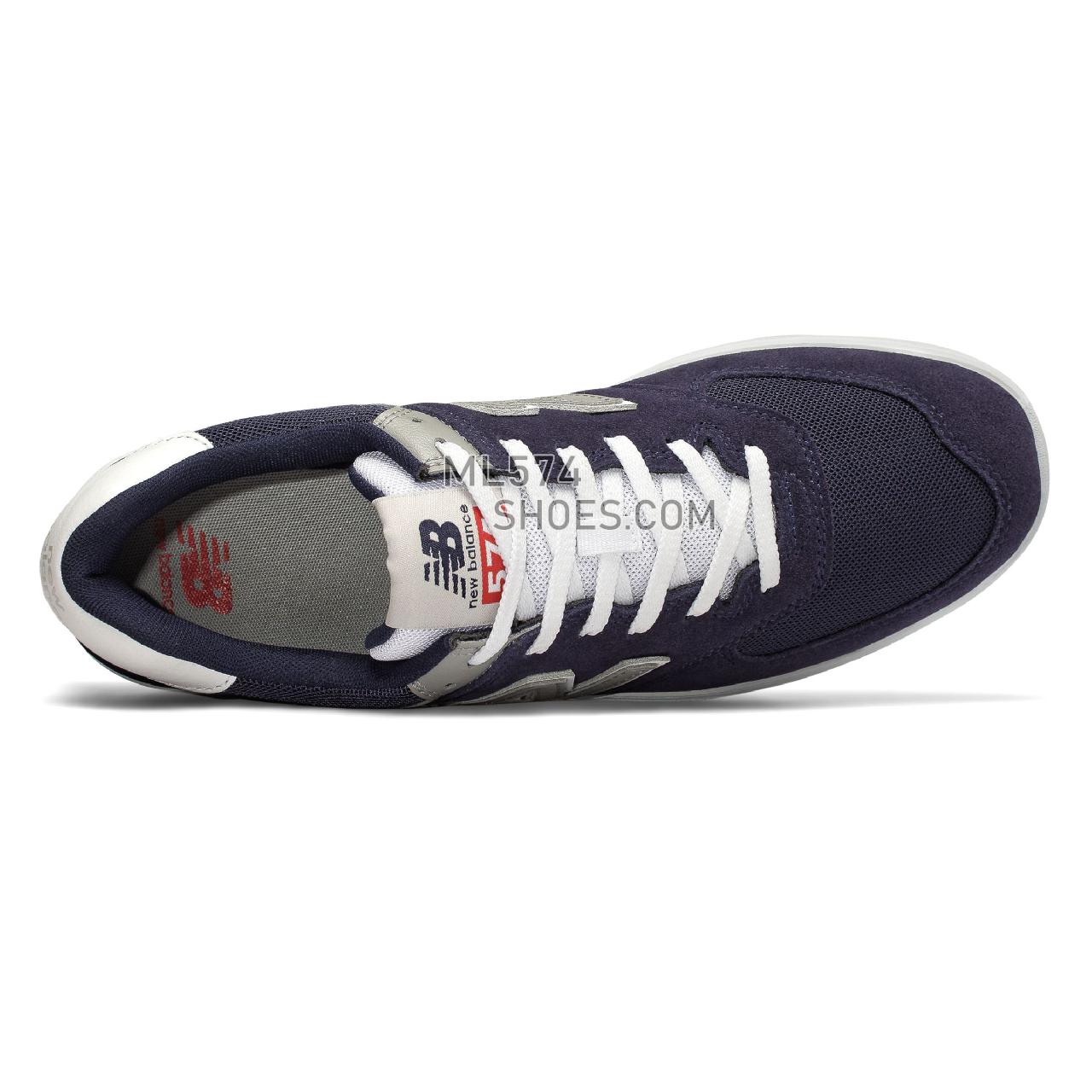 New Balance AM574 - Men's Court Classics - Navy with White - AM574NYR