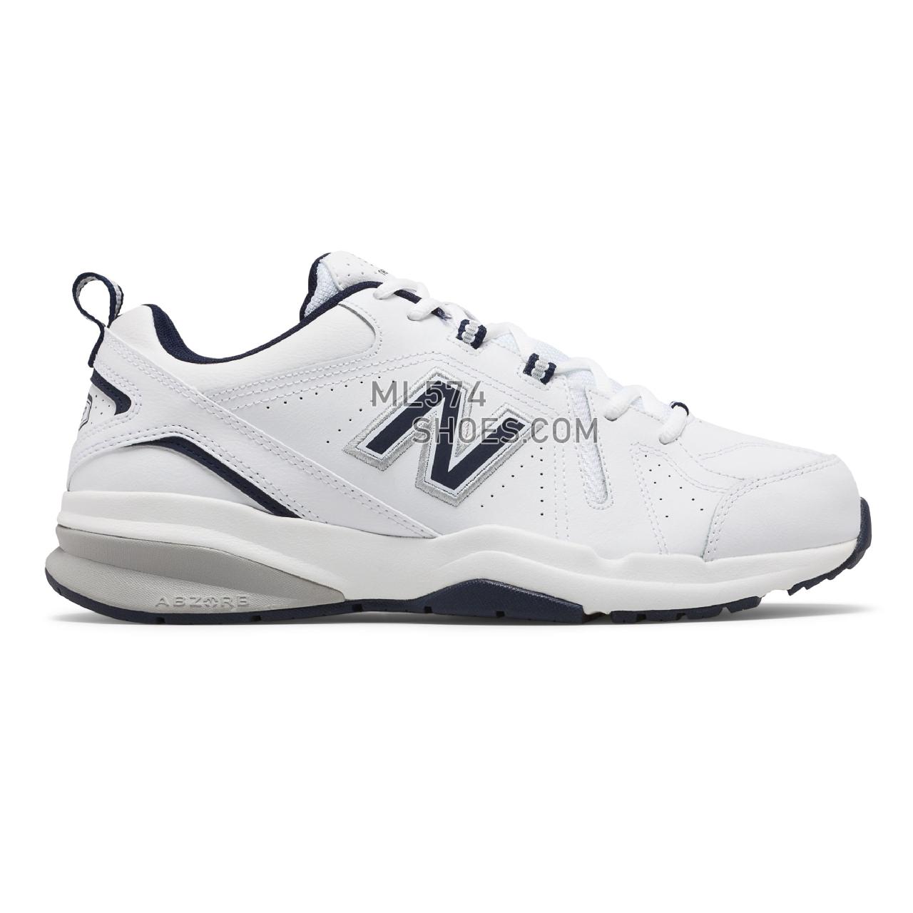New Balance 608v5 - Men's Everyday Trainers - White with Navy - MX608WN5