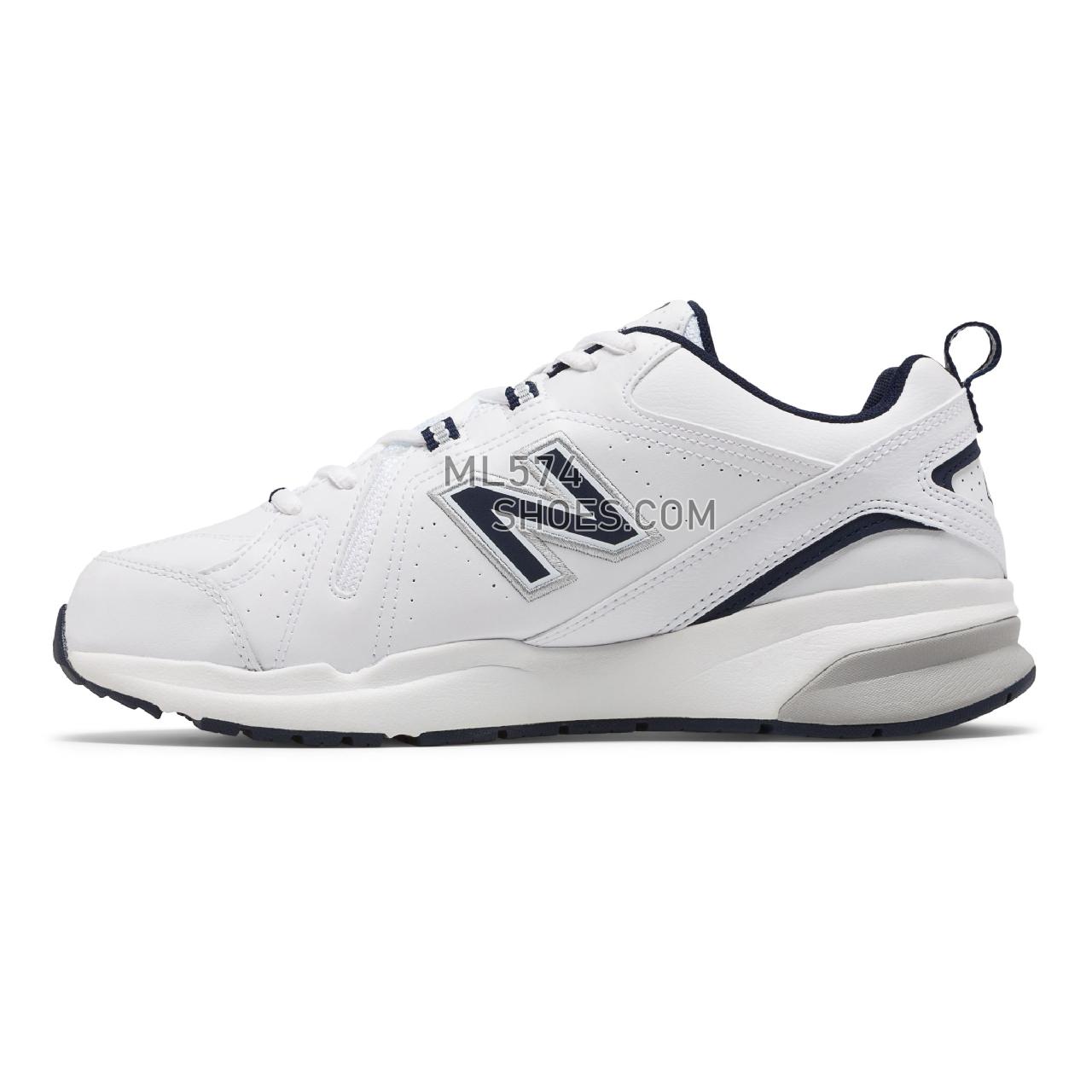 New Balance 608v5 - Men's Everyday Trainers - White with Navy - MX608WN5