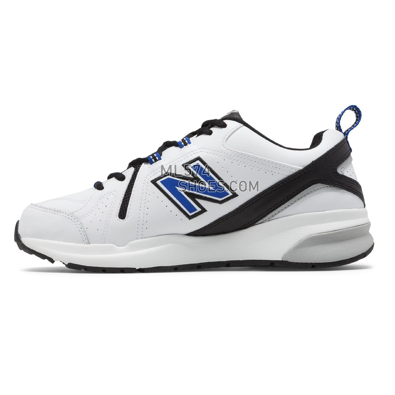 New Balance 608v5 - Men's Everyday Trainers - White with Team Royal and Black - MX608WR5