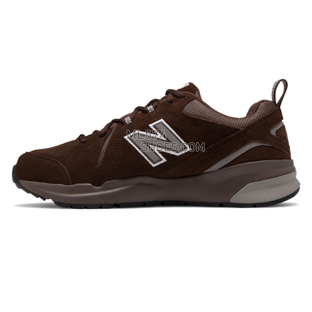 New Balance 608v5 - Men's Everyday Trainers - Chocolate Brown with White - MX608UB5
