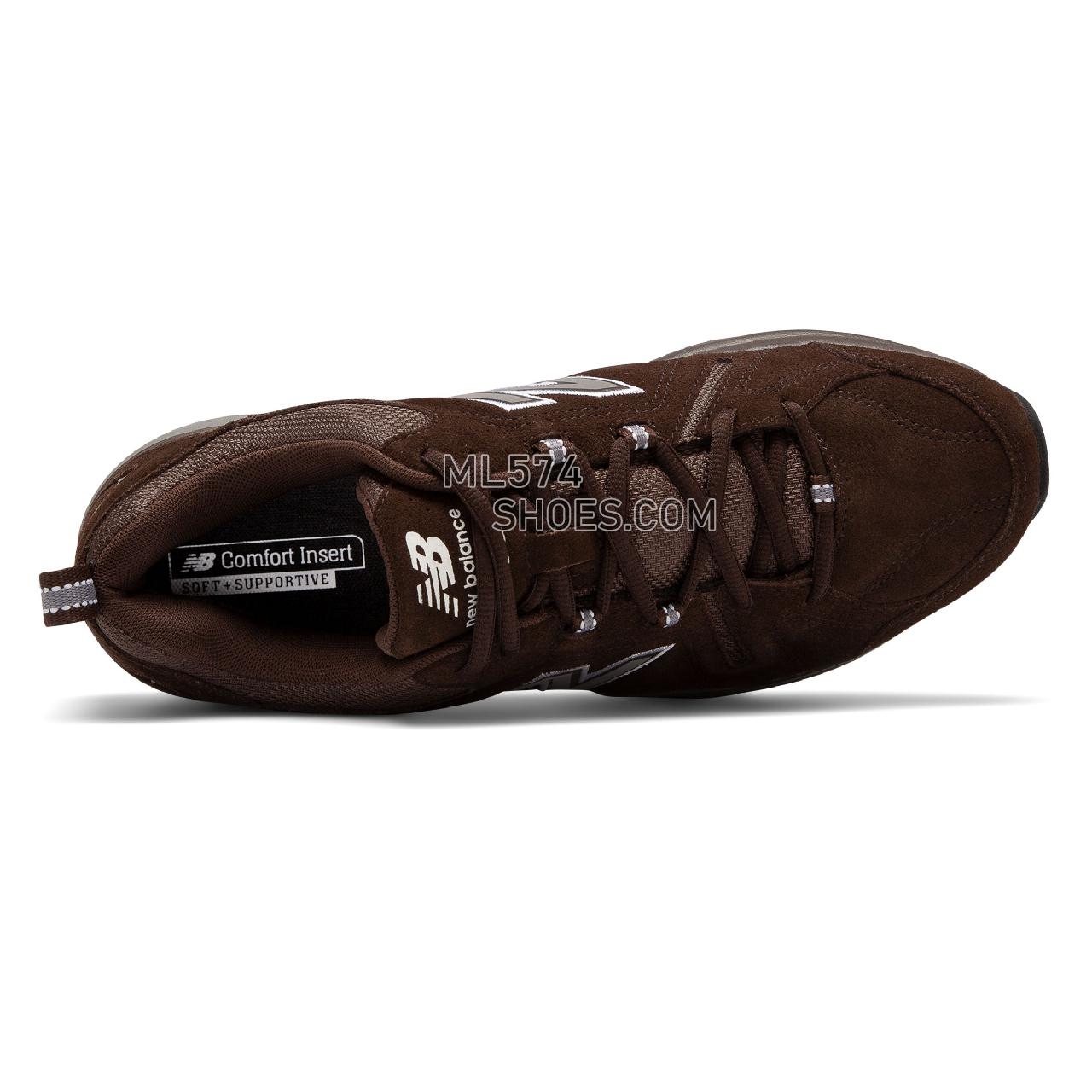 New Balance 608v5 - Men's Everyday Trainers - Chocolate Brown with White - MX608UB5