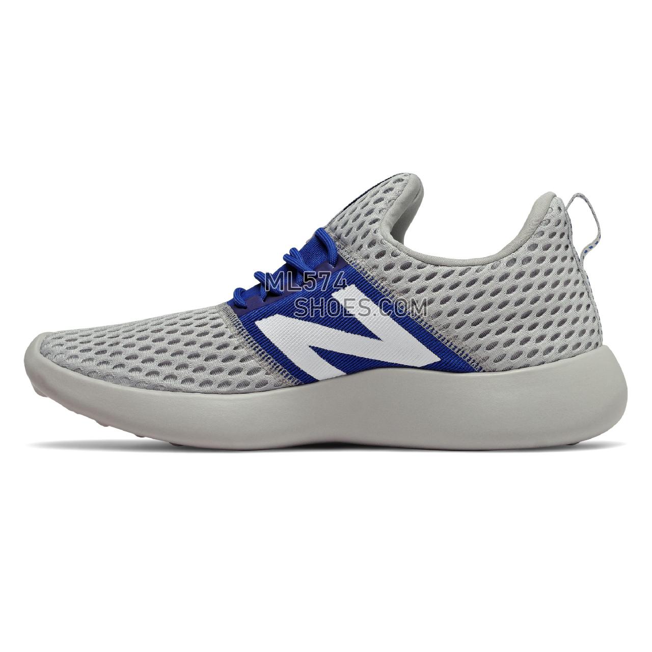 New Balance RCVRY v2 - Men's Post-Game - Rain Cloud with Royal Blue - RCVRYTB2