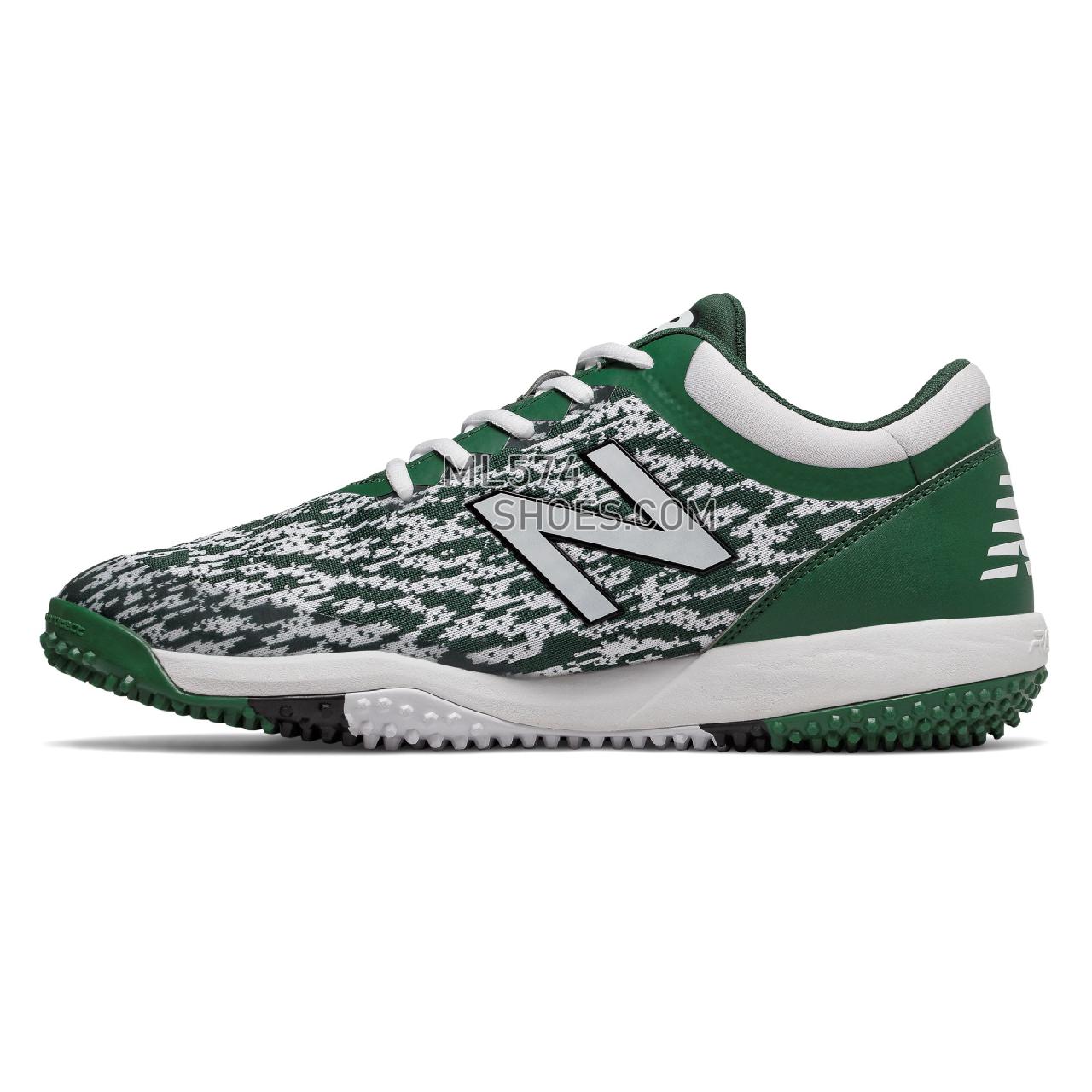 New Balance 4040v5 Turf - Men's Baseball Turf - Green with White - T4040TF5