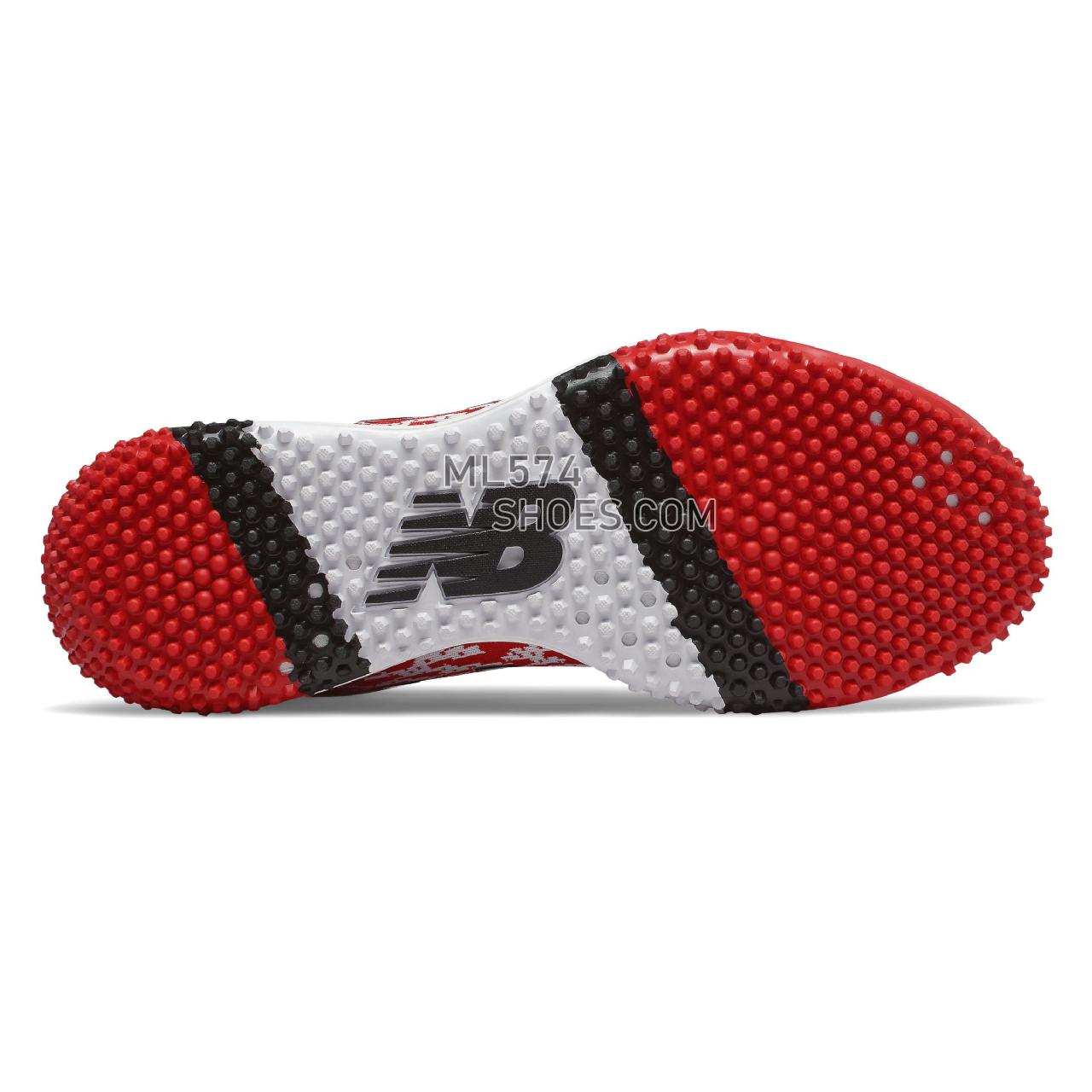 New Balance 4040v5 Turf - Men's Baseball Turf - Red with White - T4040TR5