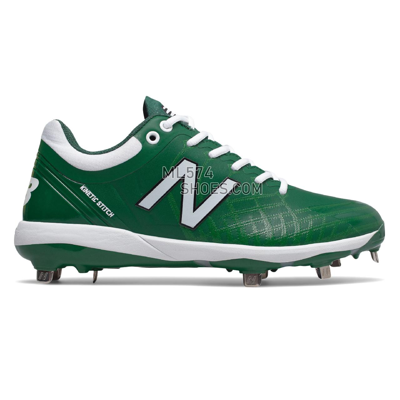 New Balance 4040v5 Metal - Men's Baseball Turf - Green with White - L4040TF5