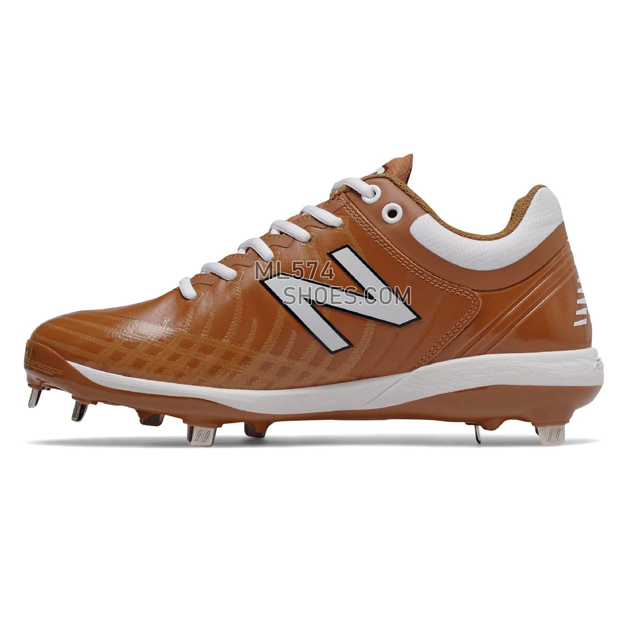 New Balance 4040v5 Metal - Men's Baseball Turf - Burnt Orange with White - L4040TO5
