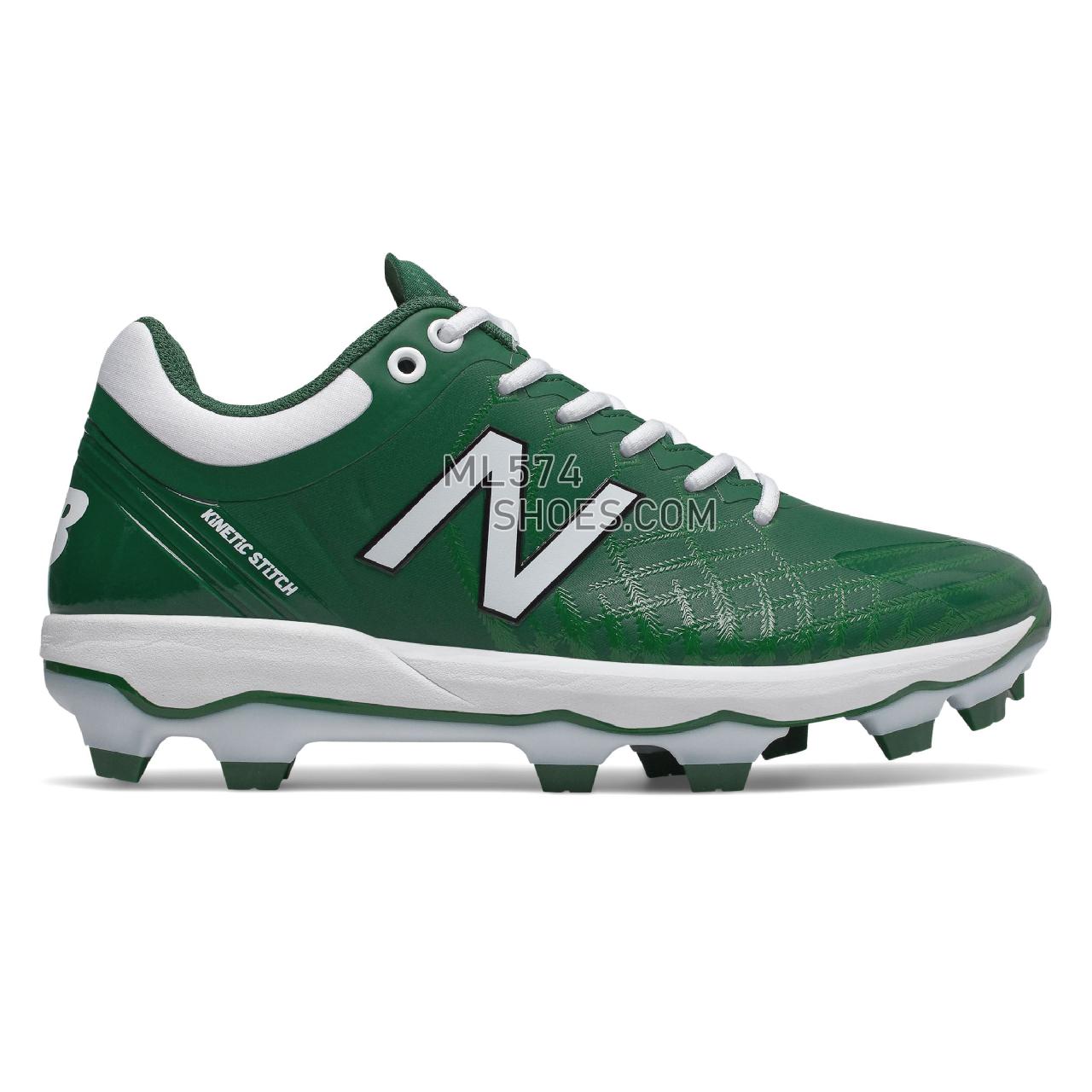 New Balance 4040v5 TPU - Men's Baseball Turf - Green with White - PL4040F5