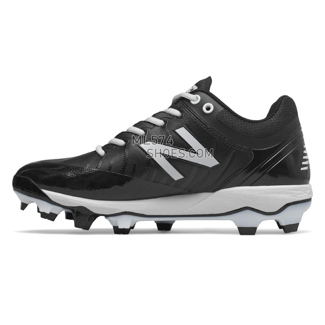 New Balance 4040v5 TPU - Men's Baseball Turf - Black with White - PL4040K5