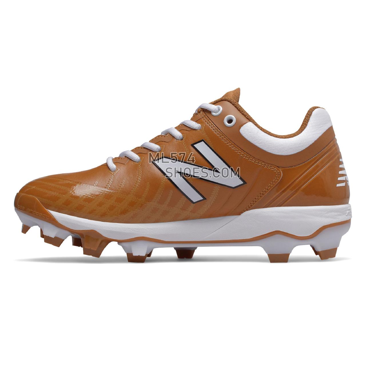 New Balance 4040v5 TPU - Men's Baseball Turf - Burnt Orange with White - PL4040L5