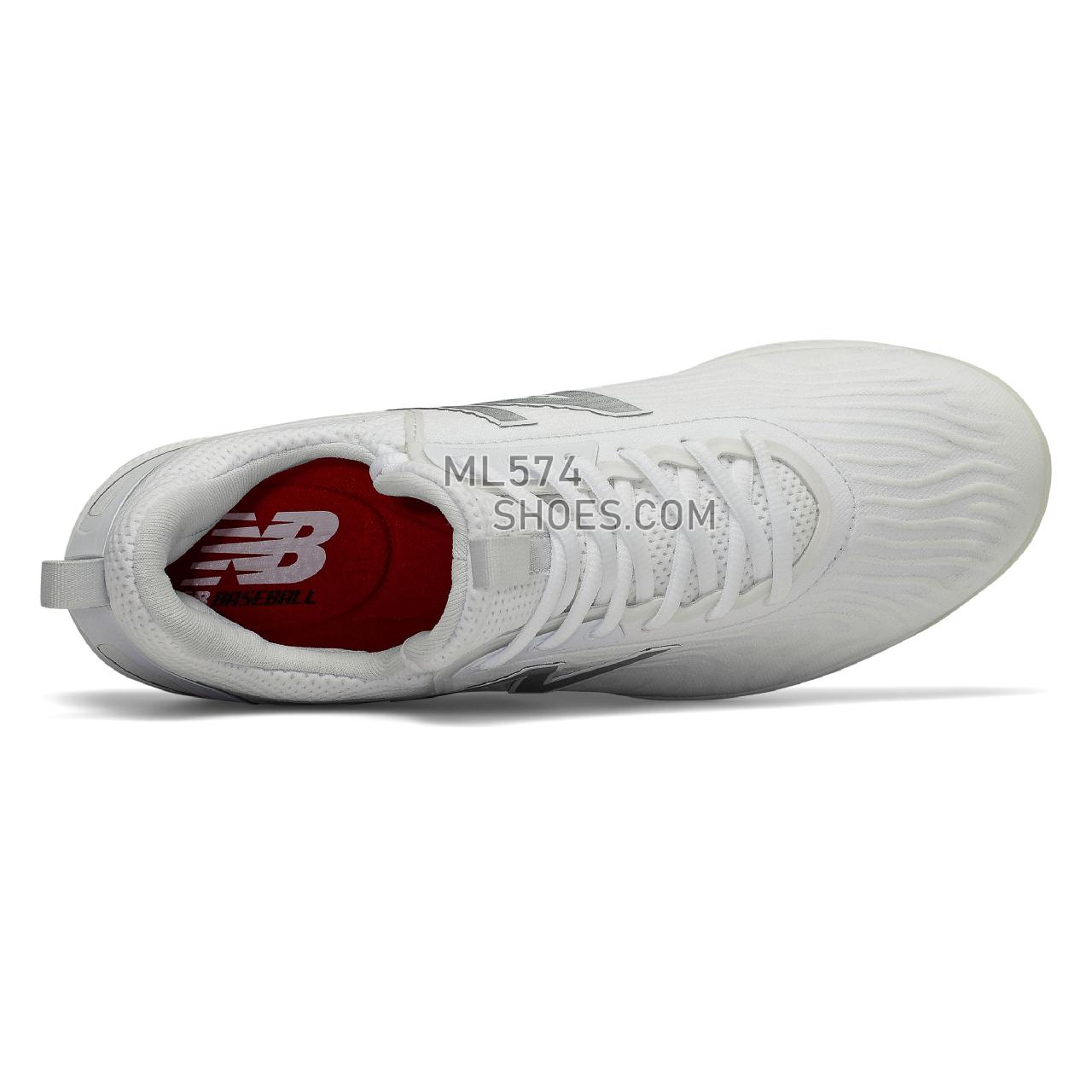 New Balance FuelCell COMPv2 - Men's Baseball Turf - White with Munsell White - LCOMPTW2