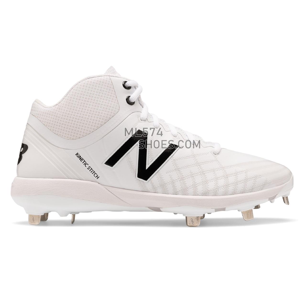 New Balance 4040v5 Mid-Cut Metal - Men's Baseball Turf - White - M4040TW5