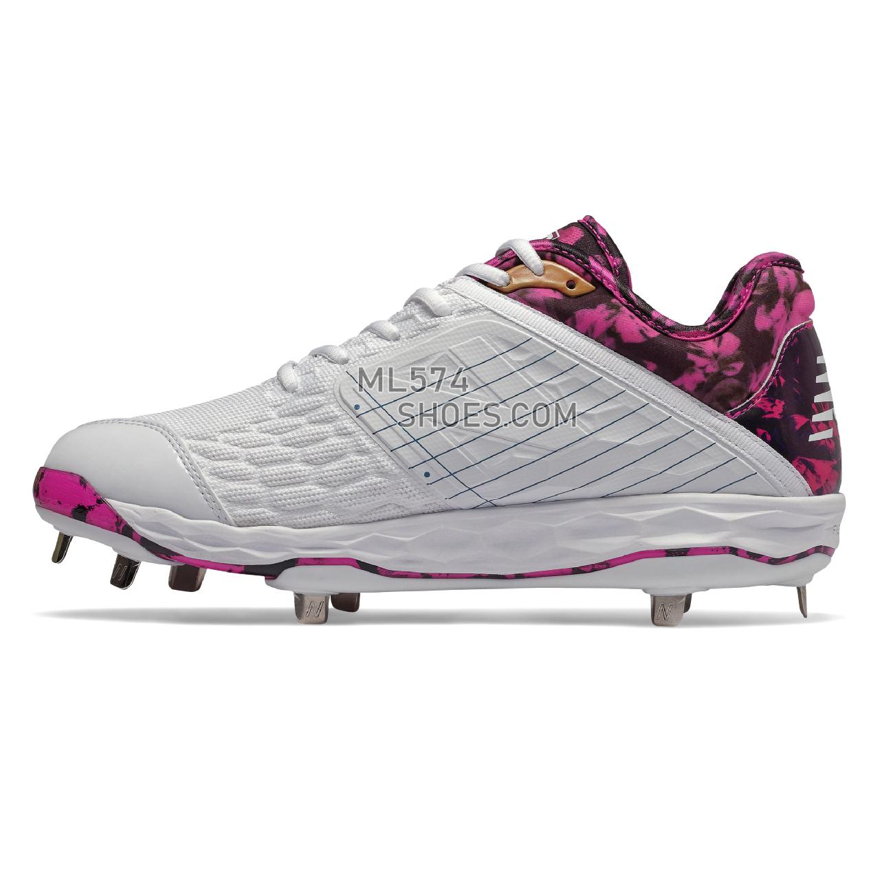 New Balance Fresh Foam 3000v4 Mothers Day - Men's Baseball Turf - Pink Glo with White - L3000AP4