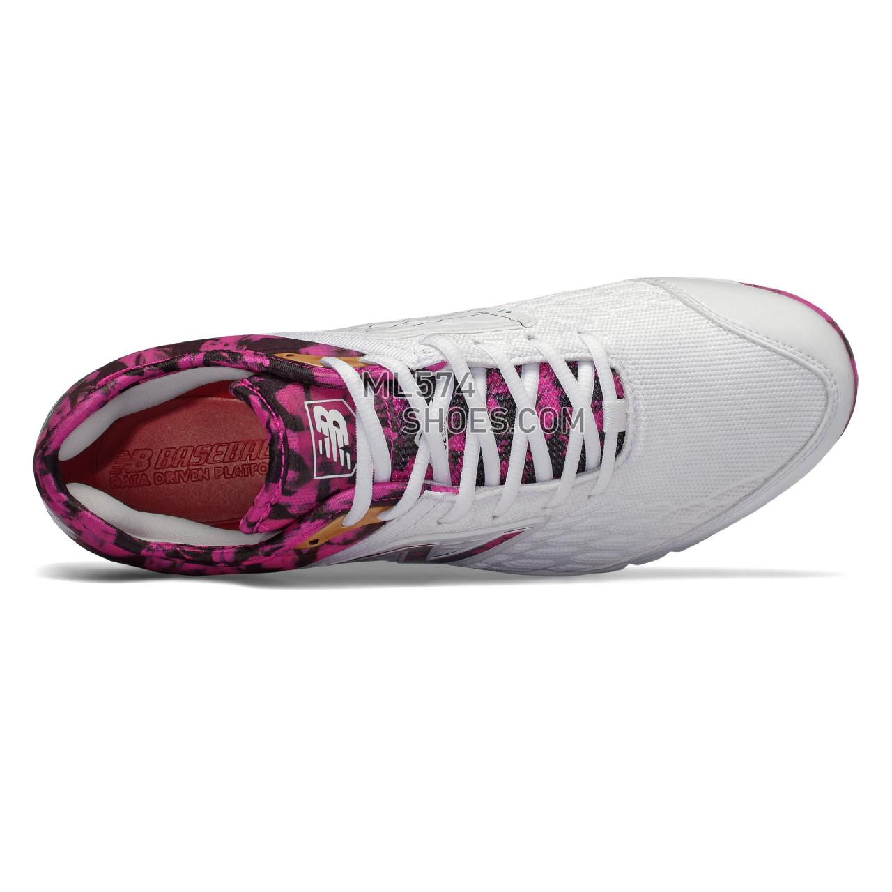 New Balance Fresh Foam 3000v4 Mothers Day - Men's Baseball Turf - Pink Glo with White - L3000AP4