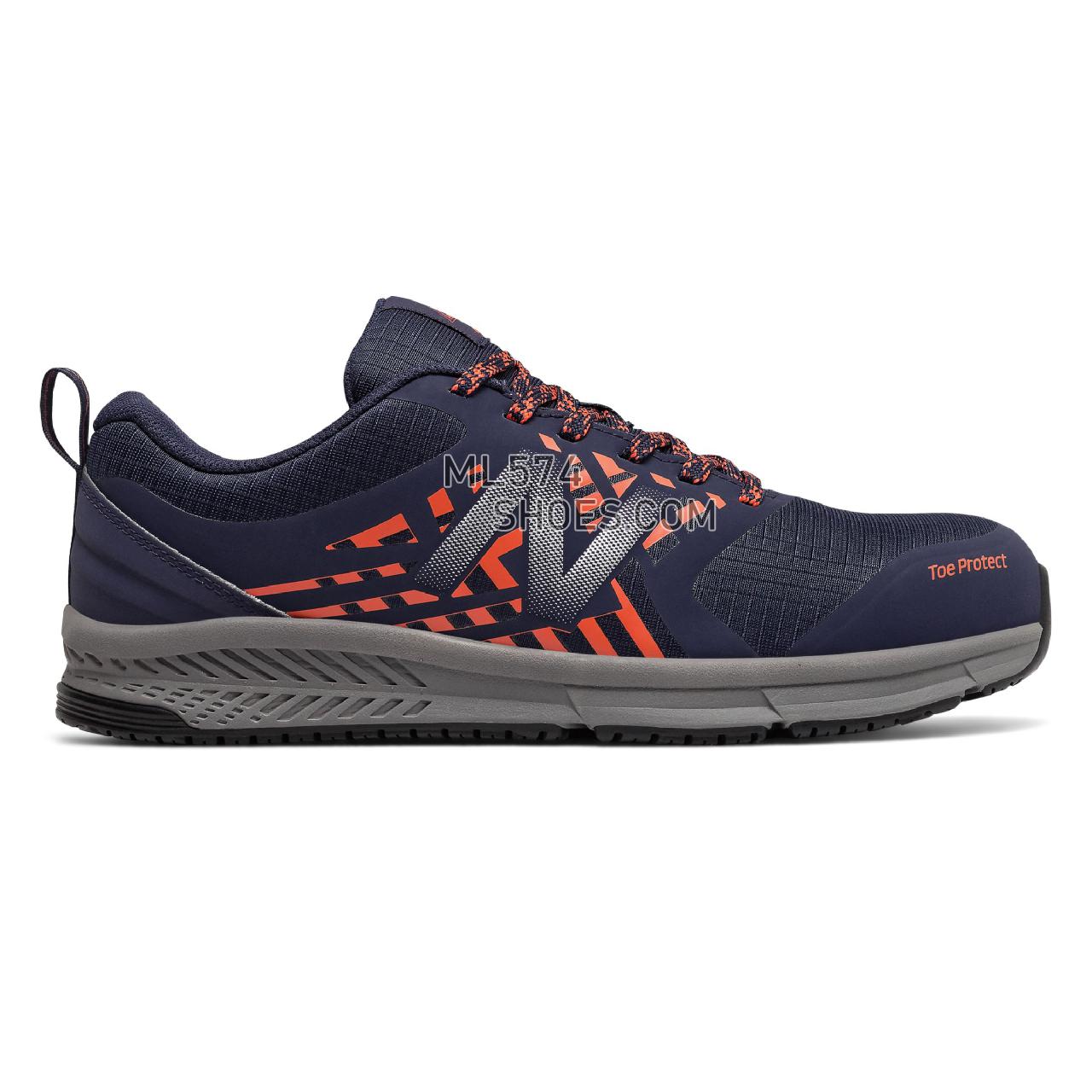 New Balance 412 ESD - Men's Boots - Team Navy with Team Orange and Castlerock - MID412SN