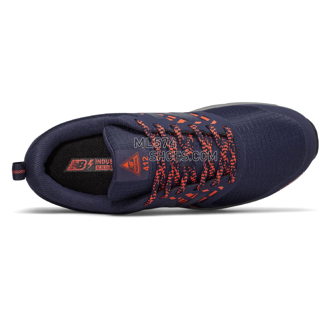 New Balance 412 ESD - Men's Boots - Team Navy with Team Orange and Castlerock - MID412SN
