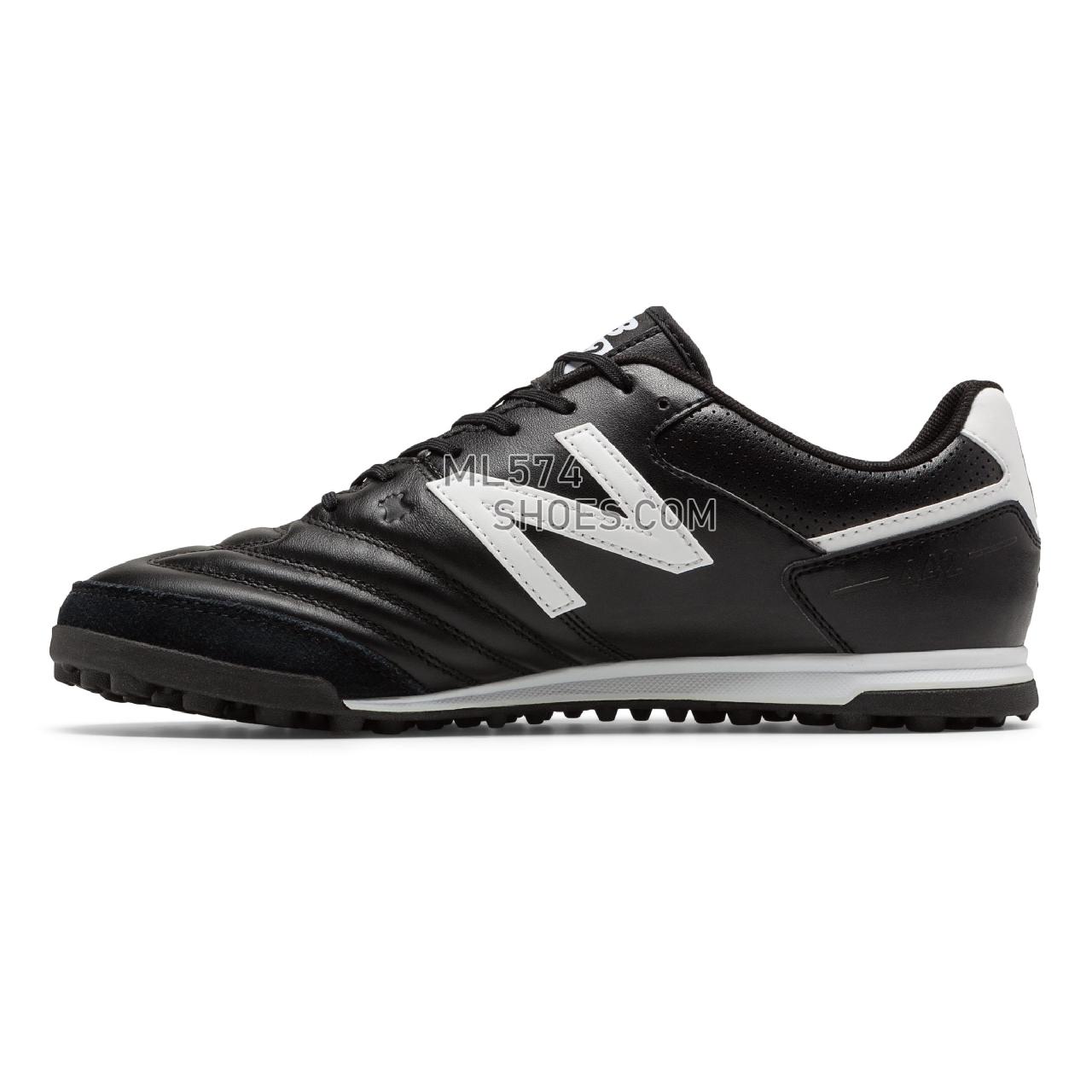 New Balance 442 Team TF - Men's Soccer - Black with White - MSCFTBW1