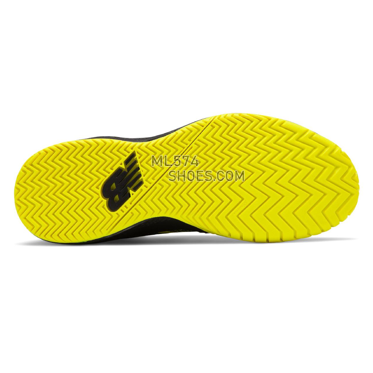 New Balance 996v3 - Men's Tennis - Black with Sulphur Yellow - MCH996S3
