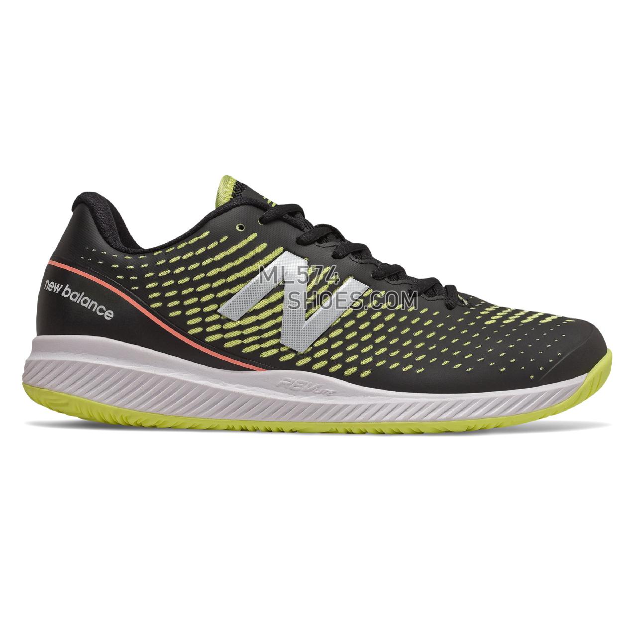 New Balance 796v2 - Men's Tennis - Black with Lemon Slush and Ginger Pink - MCH796L2