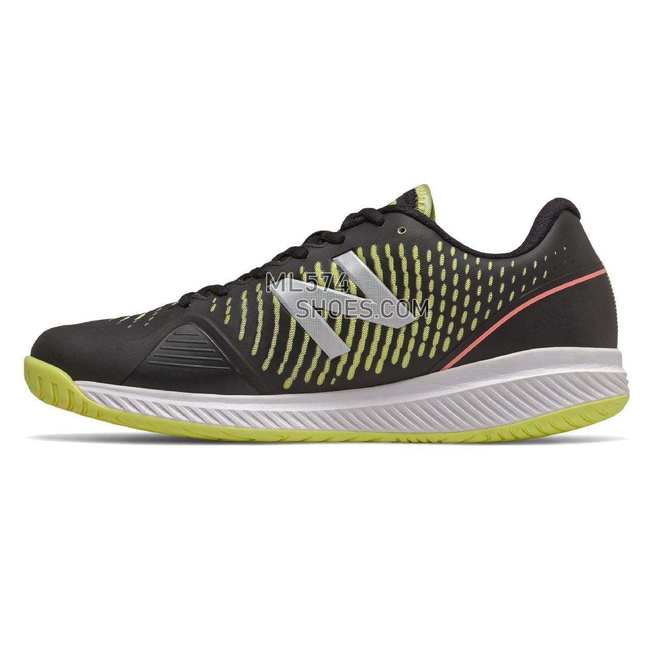 New Balance 796v2 - Men's Tennis - Black with Lemon Slush and Ginger Pink - MCH796L2