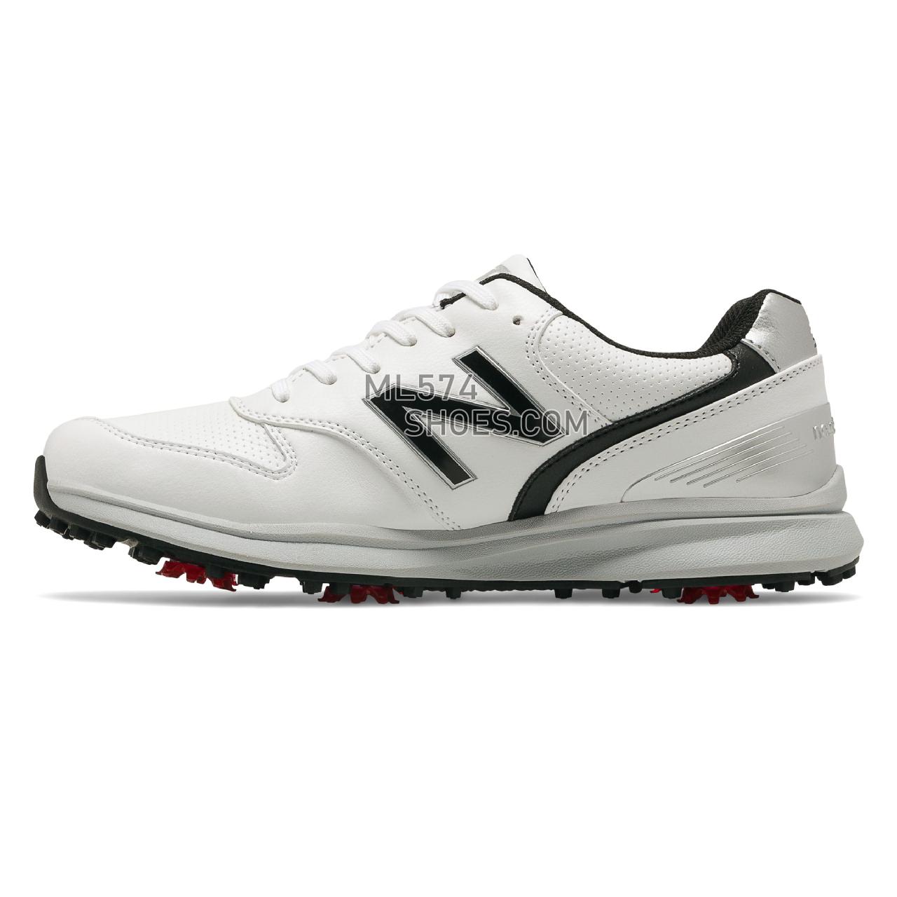New Balance Sweeper - Men's Golf - White with Black - NBG1800WK