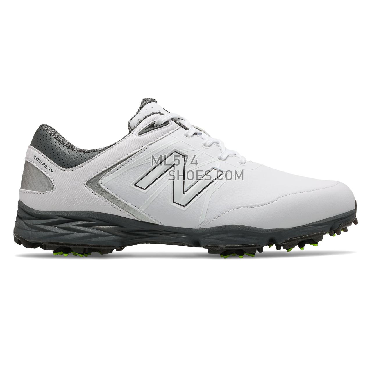New Balance Striker - Men's Golf - White with Grey - NBG2005WG