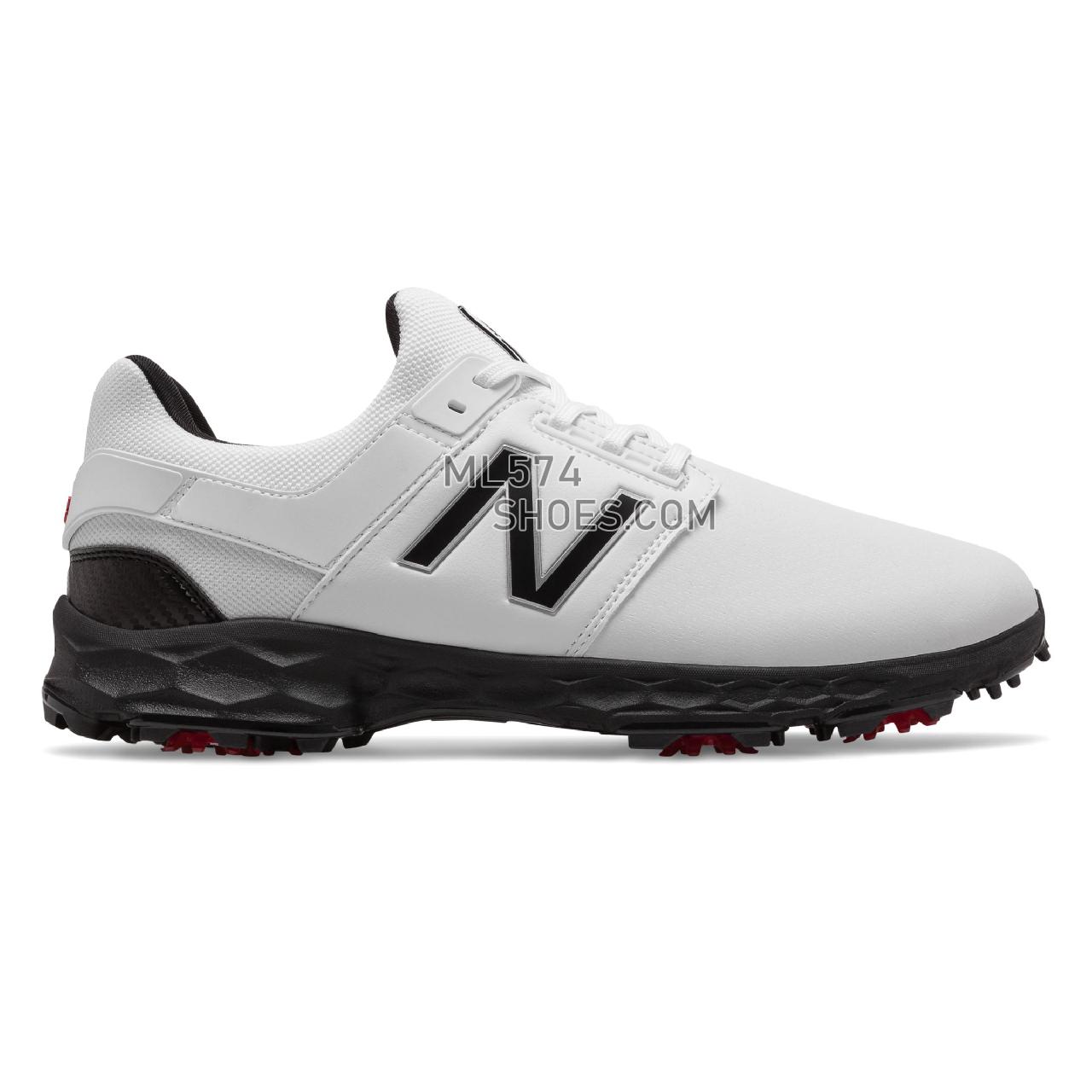 New Balance Fresh Foam LinksPro - Men's Golf - White with Black - NBG4001WK