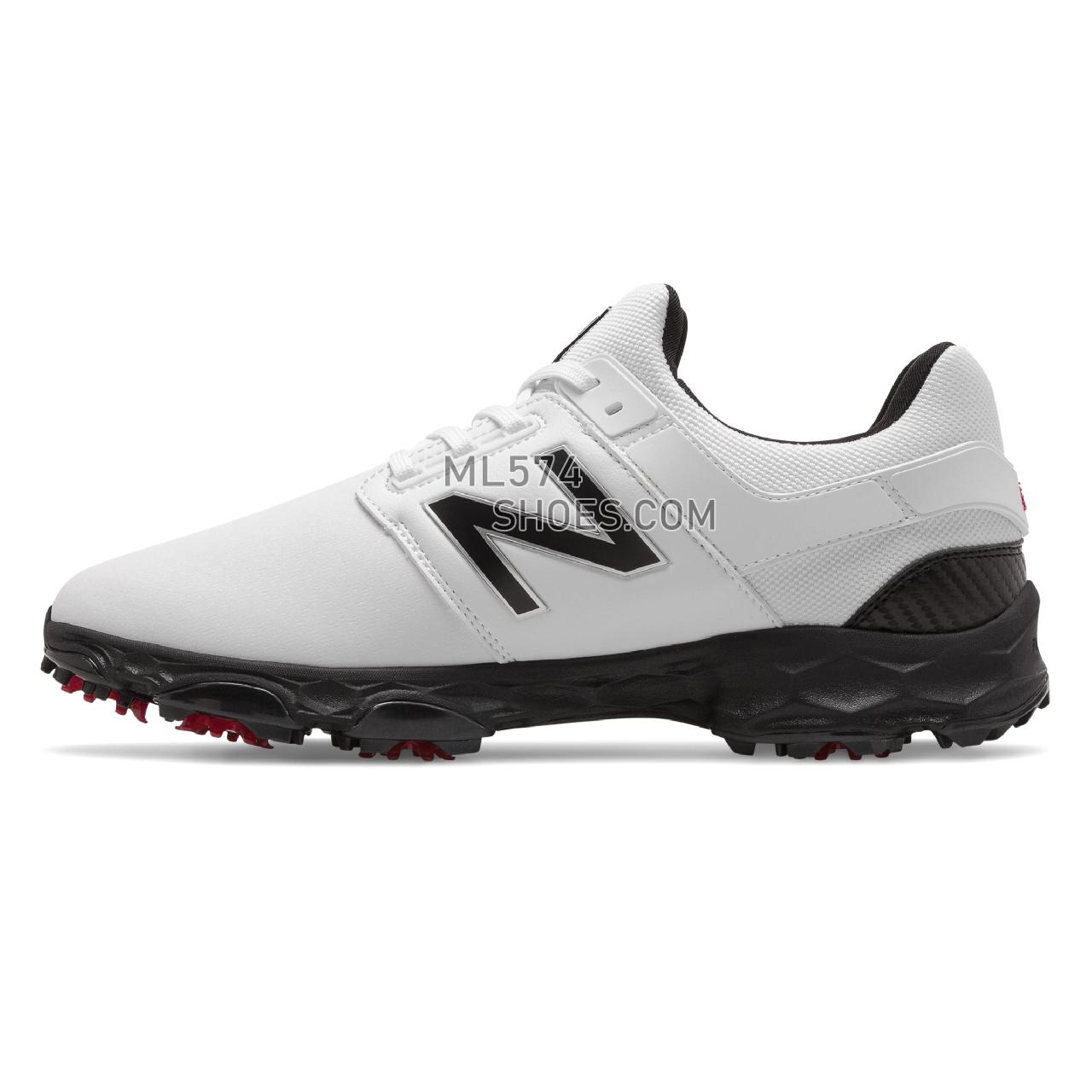 New Balance Fresh Foam LinksPro - Men's Golf - White with Black - NBG4001WK