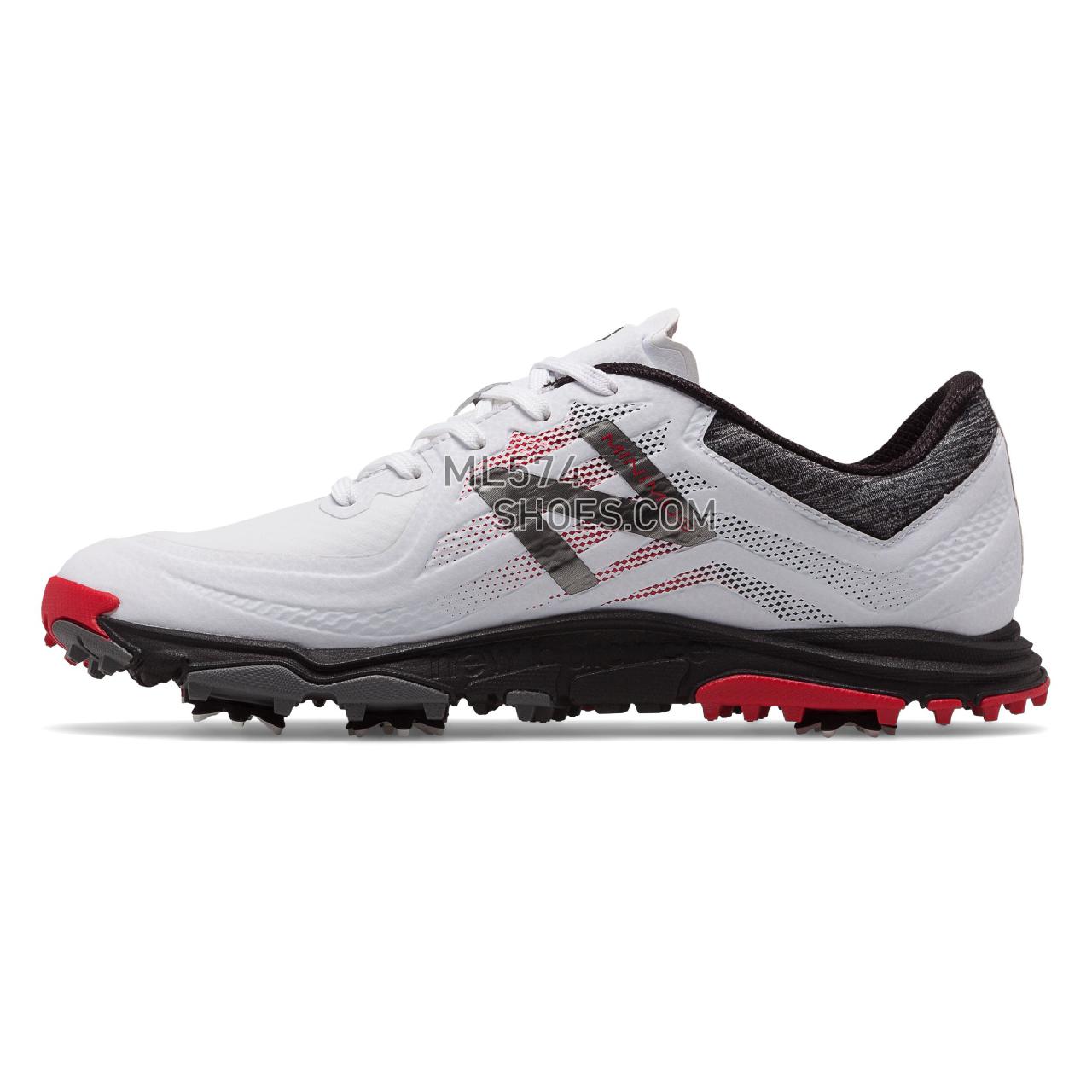 New Balance NB Minimus Tour - Men's Golf - White with Red - NBG1007WR