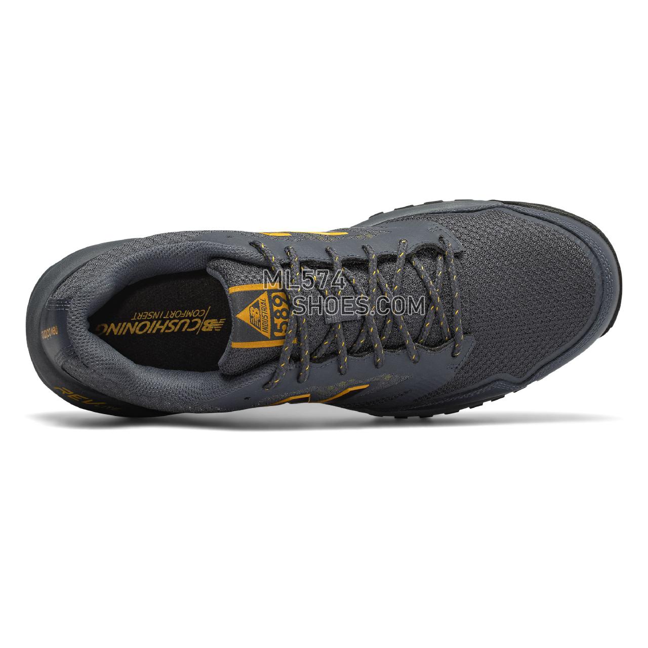 New Balance Composite Toe 589 - Men's Work - Chalkboard with Sunflower and Light Cliff Grey - MID589LC