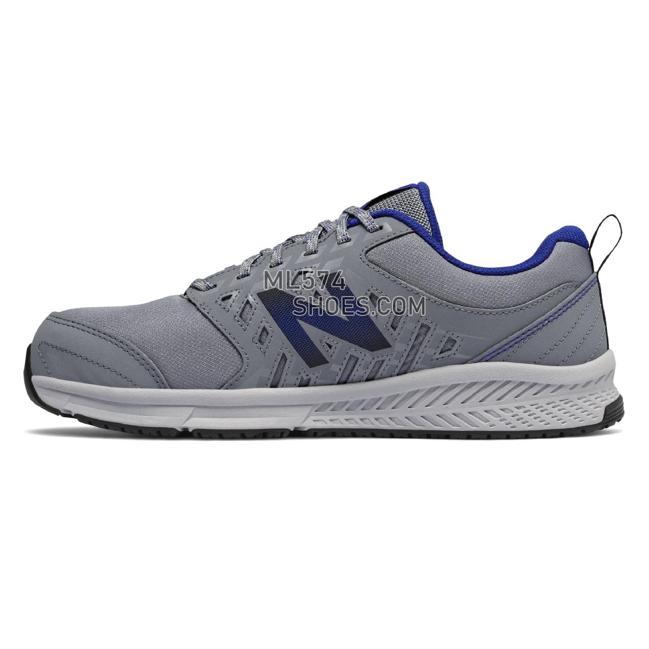 New Balance 412 Alloy Toe - Men's Work - Grey with Royal Blue - MID412G1