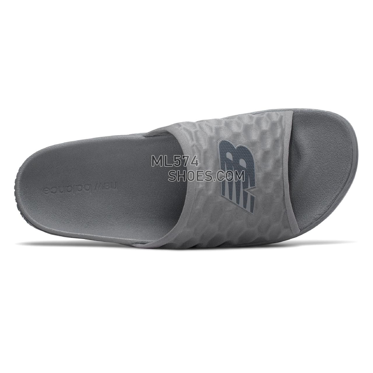 New Balance Fresh Foam Hupoo - Men's Flip Flops - Castlerock with Magnet - SMFTEKG1