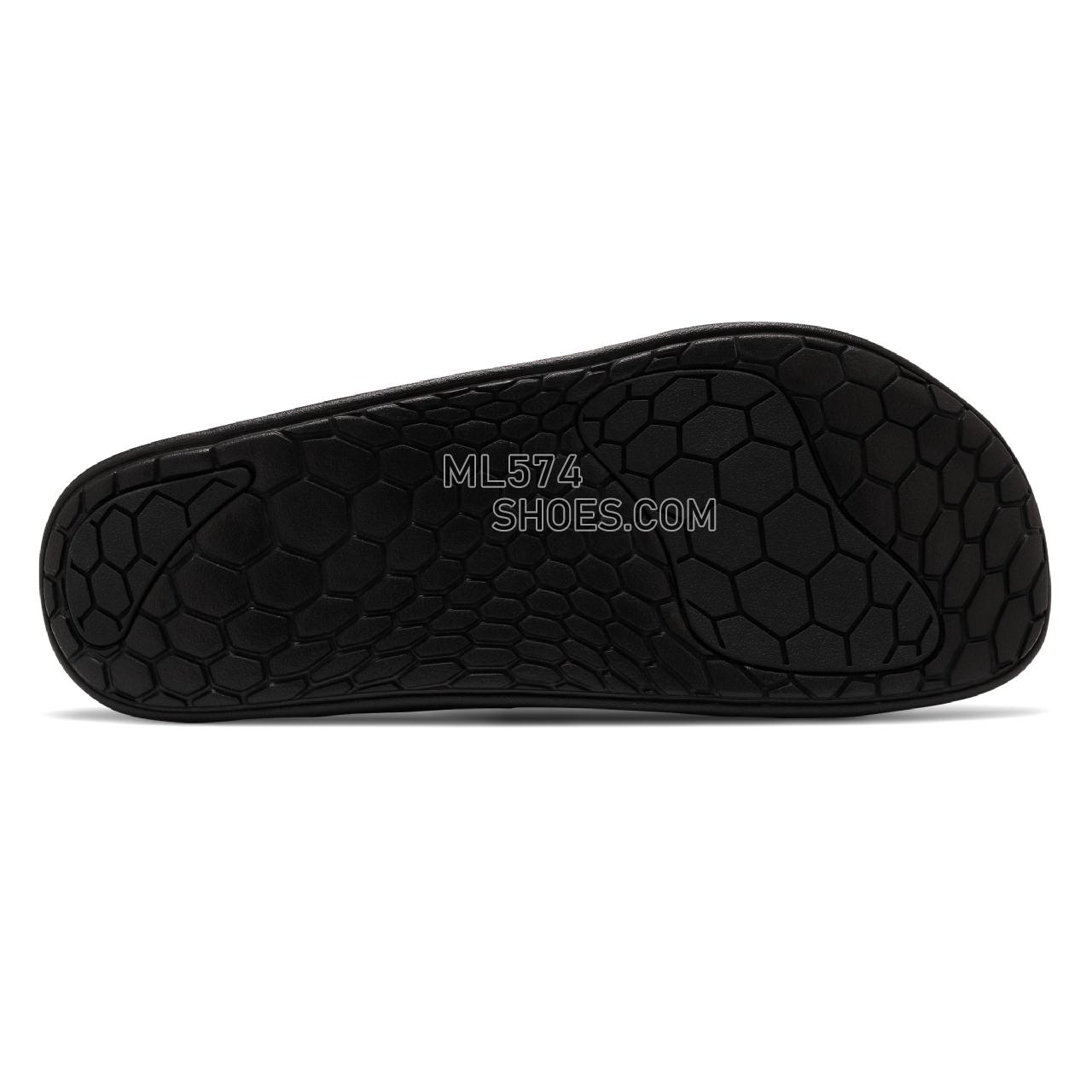 New Balance Fresh Foam Hupoo - Men's Flip Flops - Black with Orca - SMFTEKK1