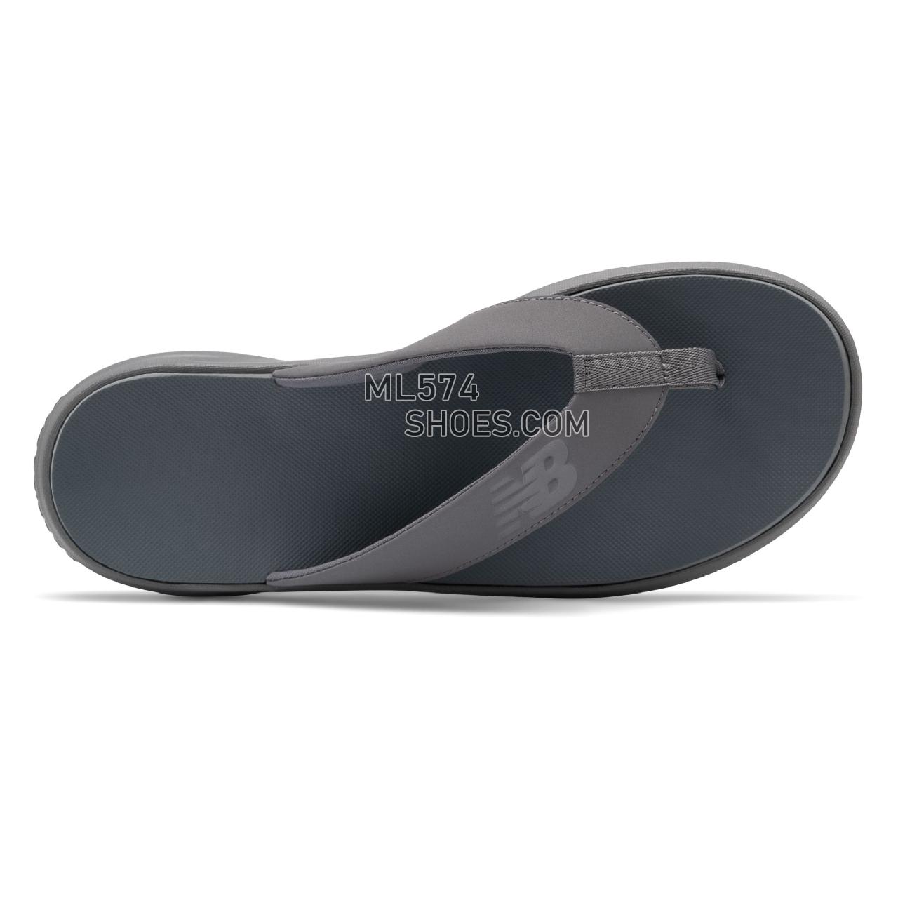 New Balance 340 - Men's Flip Flops - Light Aluminum with Marblehead - SMT340G1