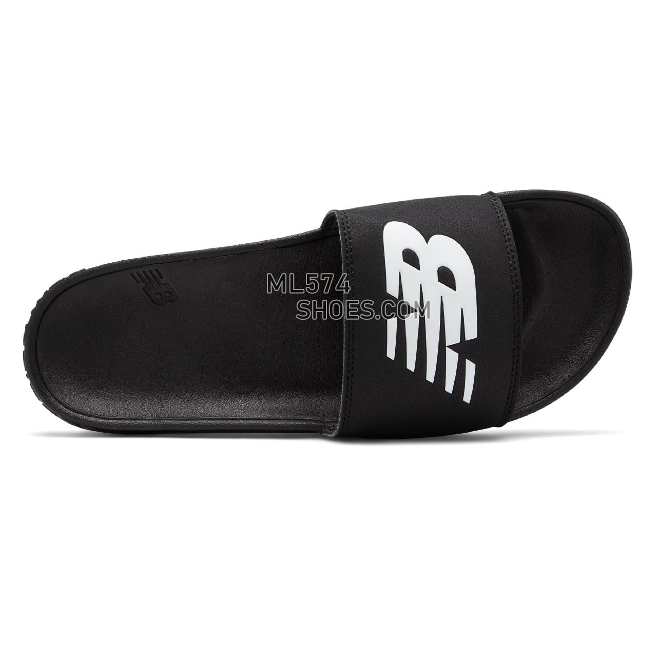 New Balance 200 - Men's Flip Flops - Black with White - SMF200B1