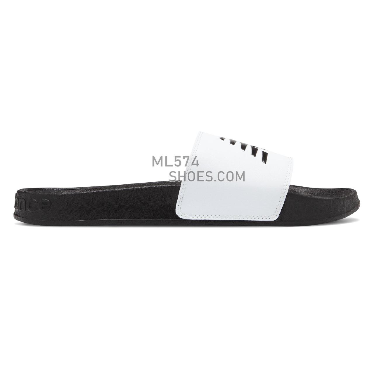New Balance 200 - Men's Flip Flops - White with Black - SMF200F1